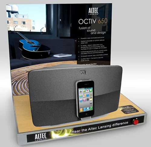 Altec Lansing: Retail displays and product shippers