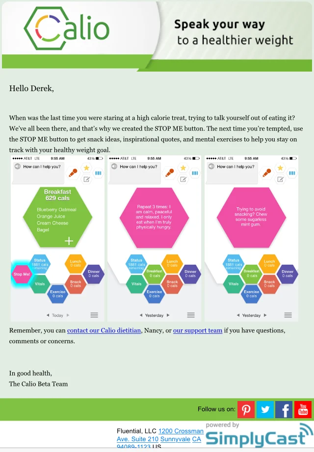 Calio: Emails