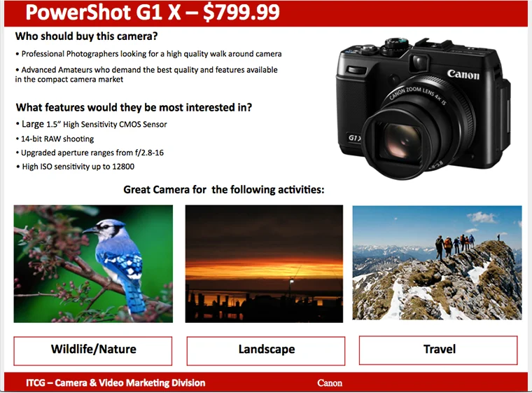 Canon USA: Training presentations and product guides